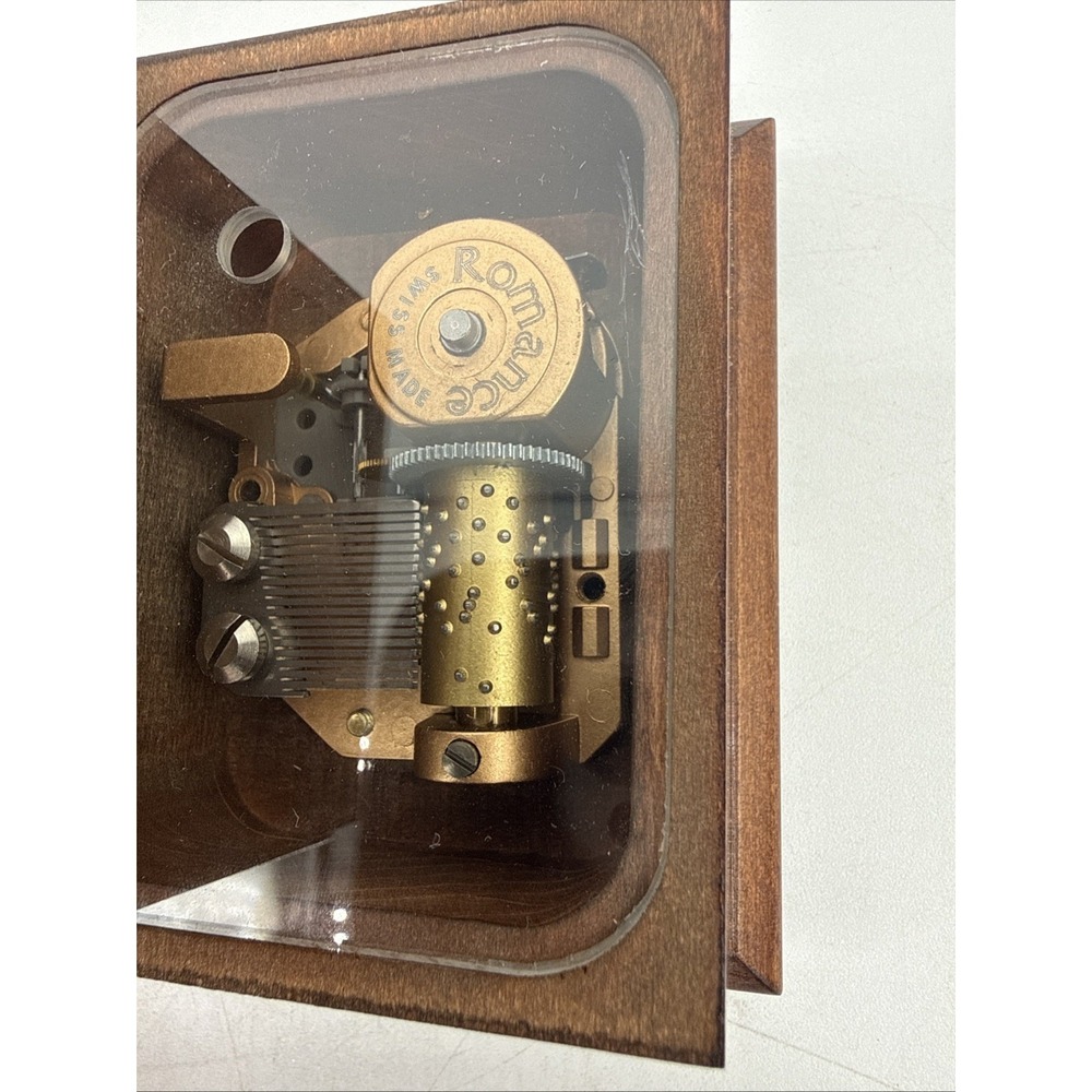 Vintage Jobin Music Box Plays Edelweiss Switzerland - Picture 7 of 10